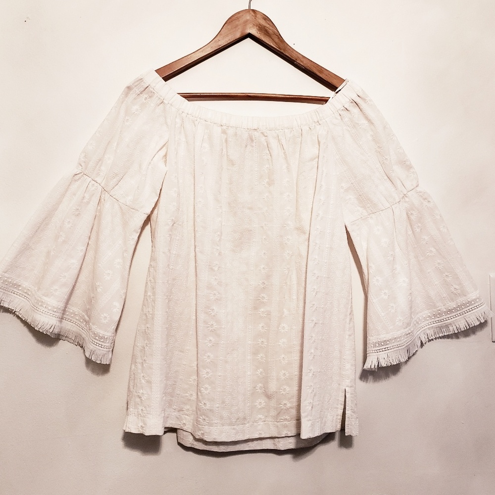 Loft bell sleeve blouse